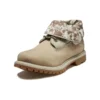 Roll Top Wide-Fit Boots “Wheat Brown”