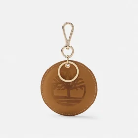 Round 2-Sided Leather Key Ring