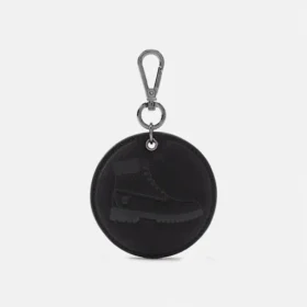 Round 2-Sided Leather Key Ring
