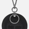 Round 2-Sided Leather Key Ring Round 2-Sided Leather Key Ring