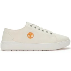 Seneca Bay Fabric Oxford Shoes “White”