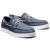 Seneca Bay Mixed Media Boat Shoes “Navy”