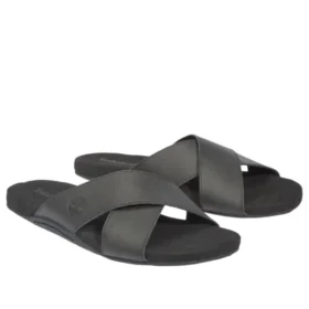 Seton Bay Cross Strap Sandals “Black”