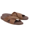 Seton Bay Cross Strap Sandals “Brown”
