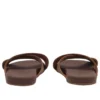 Seton Bay Cross Strap Sandals “Brown”