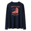 Shoe Logo Long Sleeves T-Shirt “Navy Pink”