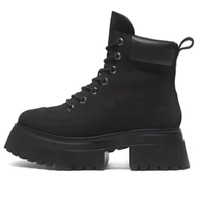 Sky 6 Inch Lace Up Boots “Black Nubuck”