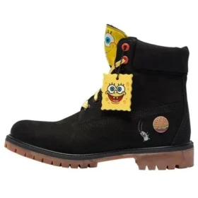 SpongeBob SquarePants X Timberland 6-Inch Waterproof Boots “Black”