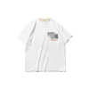 SS20 Earth Pattern Printing Short Sleeve Couple Style White