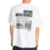 SS20 Earth Pattern Printing Short Sleeve Couple Style White