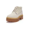 Stone Street Mid Lace Up Waterproof Boots “White Nubuck”
