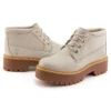 Stone Street Mid Lace Up Waterproof Boots “White Nubuck”