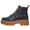 Stone Street Platform “Dark Blue Full Grain”