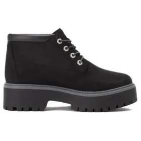 Stone Street Premium Platform Waterproof Chukka Boots “Black Nubuck”