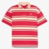 Striped Short-Sleeve Rugby Polo