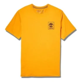 Timberland Back Pattern Printing Short Sleeve Orange