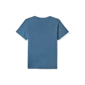 Timberland Casual Round Neck Printing Short Sleeve Blue