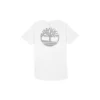 Timberland Casual Round Neck Printing Short Sleeve White