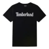 Timberland Casual Round Neck Printing Sports Short Sleeve Black