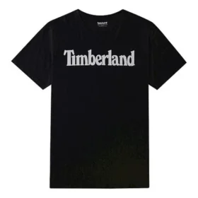 Timberland Casual Round Neck Printing Sports Short Sleeve Black