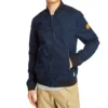 Timberland Logo Pocket Zipper aviator Jacket Blue