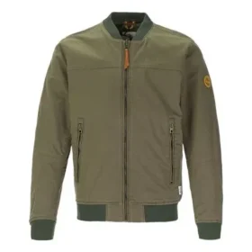 Timberland Logo Pocket Zipper Jacket Forest Green