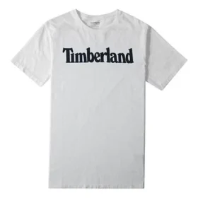 Timberland Logo Printing Short Sleeve White