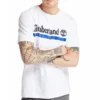 Timberland Logo Printing Short Sleeve White