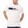 Timberland Logo Printing Short Sleeve White