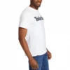 Timberland Logo Printing Short Sleeve White