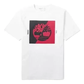 Timberland Round Neck Printing Short Sleeve White Timberland Round Neck Printing Short Sleeve White