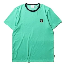 Timberland SS20 CoolMax Logo Short Sleeve Round Neck Green