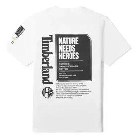 Timberland SS20 Earth Series Printing Short Sleeve White