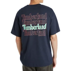 Timberland SS20 Printing Round Neck Short Sleeve Blue