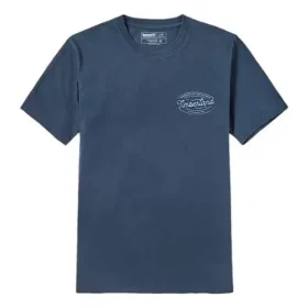 Timberland SS20 Round Neck Printing Short Sleeve Blue