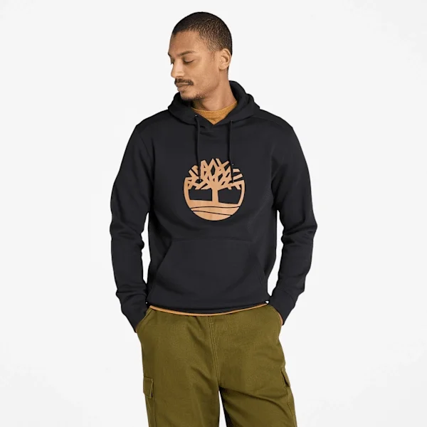 Timberland Tree Logo Hoodie – Black/Wheat Timberland Tree Logo Hoodie – Black/Wheat