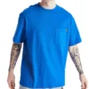Timberland Yellow Pattern Cargo Round Neck Short Sleeve Blue
