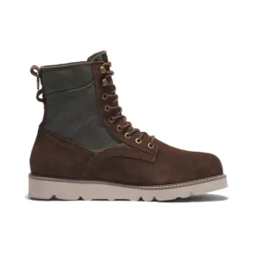 Vibram Waterproof Leather and Fabric Boots “Dark Brown Suede”