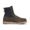 Vibram Waterproof Leather and Fabric Boots “Olive Green Suede”