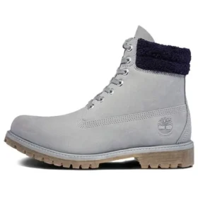 Waterproof 6 Inch Double Collar “Grey Furry Blue”