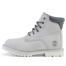 Waterville 6 Inch Wide Fit Waterproof Boots “Light Grey”