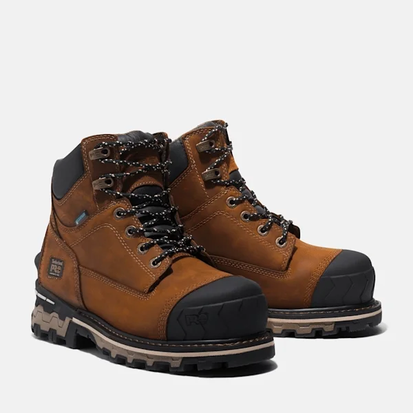 Women’s Boondock 6-Inch Composite Toe Work Boots – Brown Women’s Boondock 6-Inch Composite Toe Work Boots – Brown