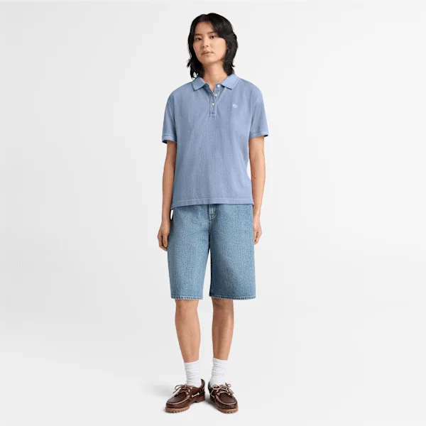 Women’s Garment Dyed Short-Sleeve Pique Polo Women’s Garment Dyed Short-Sleeve Pique Polo