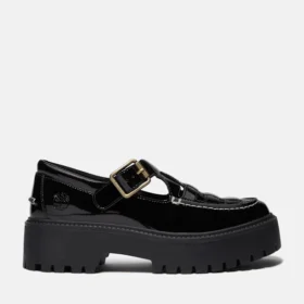 Women’s Patent Leather Stone Street Platform Buckle Shoe
