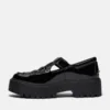 Women’s Patent Leather Stone Street Platform Buckle Shoe