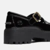 Women’s Patent Leather Stone Street Platform Buckle Shoe